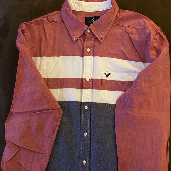 American Eagle Dress Shirt Oxford Shirt Camisas De Vestir American Eagle  Eagle Outfitters